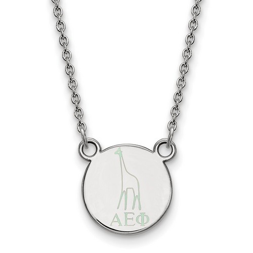 Alpha Epsilon Phi Sorority XS Sterling Silver Pendant Necklace 3.34 gr