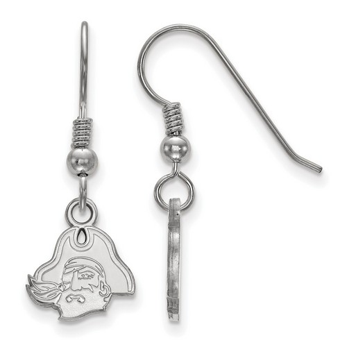 East Carolina University Pirates XS Dangle Earrings in Sterling Silver 1.33 gr