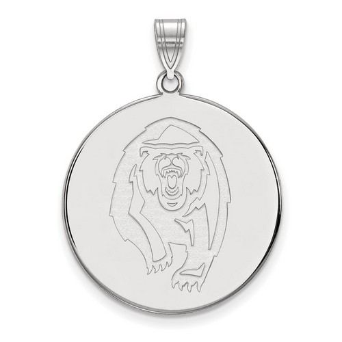 UC Berkeley California Golden Bears XL Disc Pendant in Sterling Silver 5.62 gr