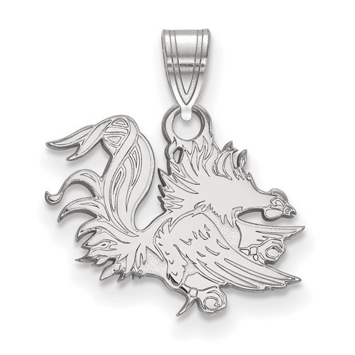 University of South Carolina Gamecocks Small Pendant in Sterling Silver 1.40 gr