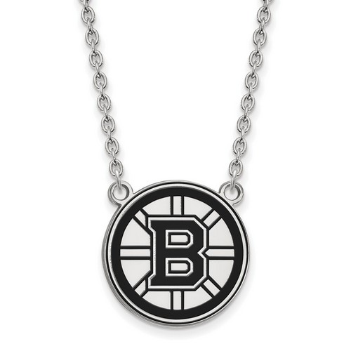 Boston Bruins Large Pendant Necklace in Sterling Silver 6.26 gr