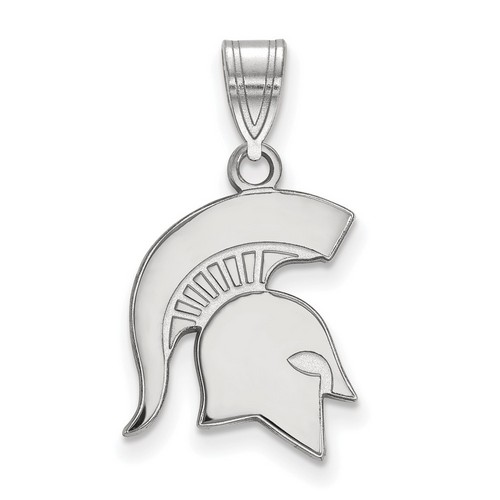 Michigan State University Spartans Medium Pendant in Sterling Silver 1.74 gr