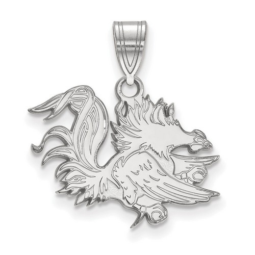 University of South Carolina Gamecocks Medium Pendant in Sterling Silver 2.09 gr