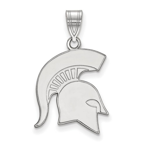 Michigan State University Spartans Large Pendant in Sterling Silver 2.41 gr