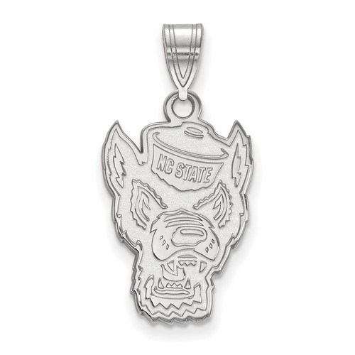 North Carolina State University Wolfpack Large Sterling Silver Pendant 2.15 gr