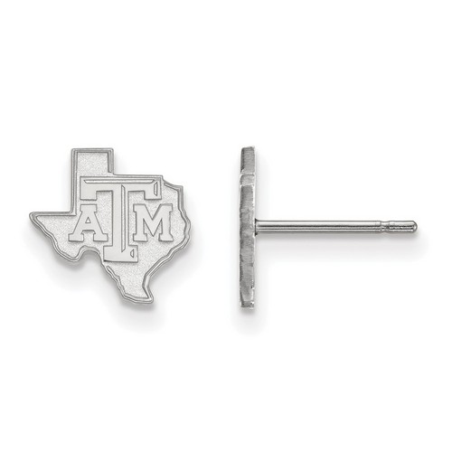 Texas A&M University Aggies XS Post Earrings in Sterling Silver 0.86 gr