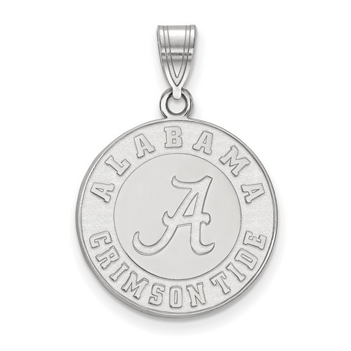 University of Alabama Crimson Tide Large Pendant in Sterling Silver 3.08 gr