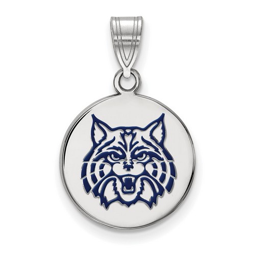 University of Arizona Wildcats Medium Disc Pendant in Sterling Silver 2.26 gr