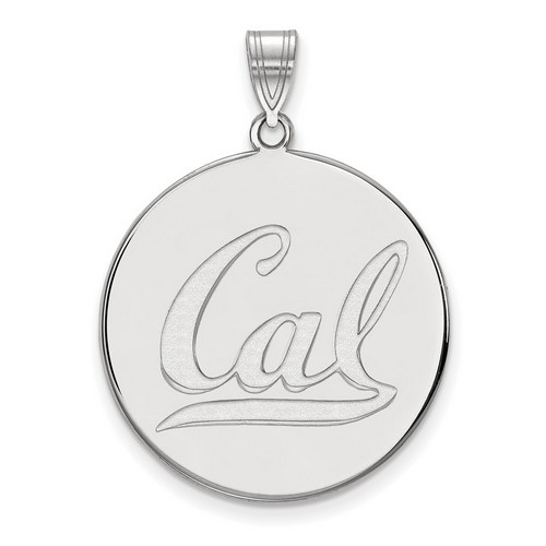 UC Berkeley California Golden Bears XL Disc Pendant in Sterling Silver 5.77 gr