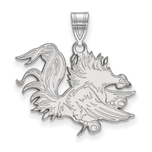 University of South Carolina Gamecocks Large Pendant in Sterling Silver 3.05 gr