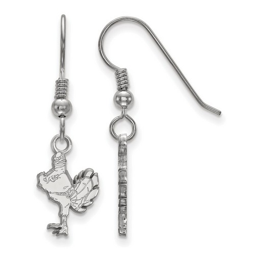 Virginia Tech Hokies Small Dangle Earrings in Sterling Silver 1.30 gr