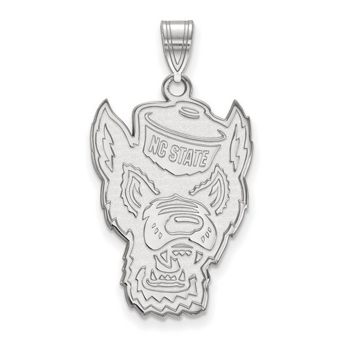 North Carolina State University Wolfpack XL Pendant in Sterling Silver 3.66 gr