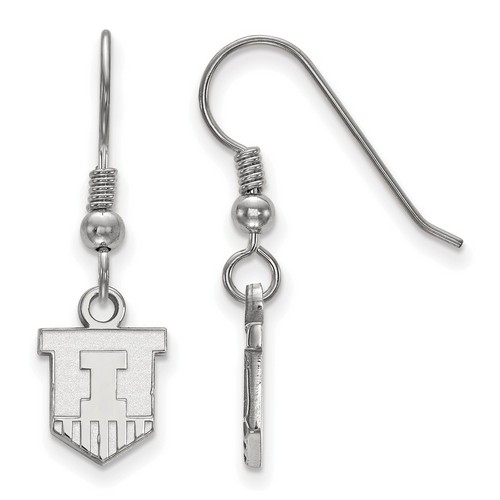 University of Illinois Fighting Illini Sterling Silver Dangle Earrings 1.32 gr