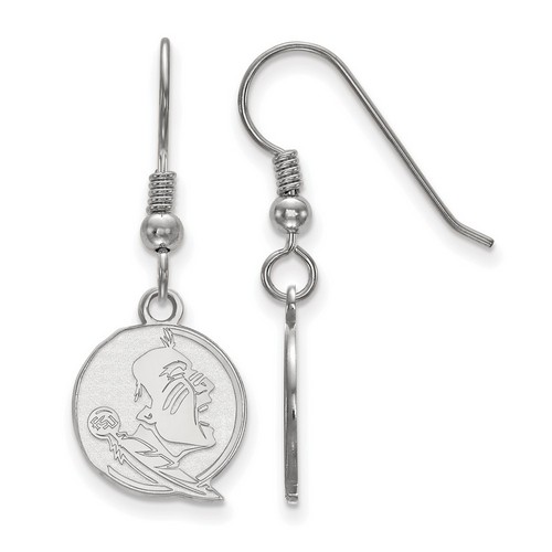 Florida State University Seminoles Small Sterling Silver Dangle Earrings 2.02 gr