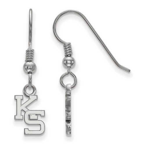 Kansas State University Wildcats XS Dangle Earrings in Sterling Silver 1.04 gr