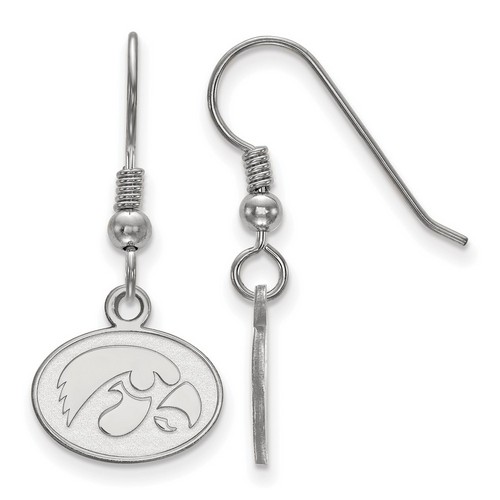 University of Iowa Hawkeyes XS Dangle Earrings in Sterling Silver 1.75 gr