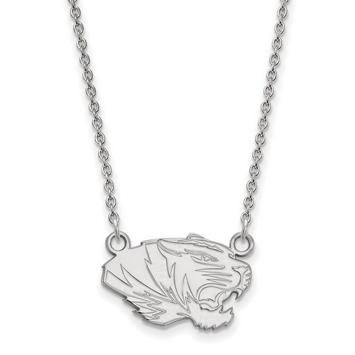 University of Missouri Tigers Small Pendant Necklace in Sterling Silver 3.57 gr