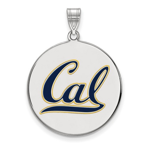 UC Berkeley California Golden Bears XL Disc Pendant in Sterling Silver 5.63 gr