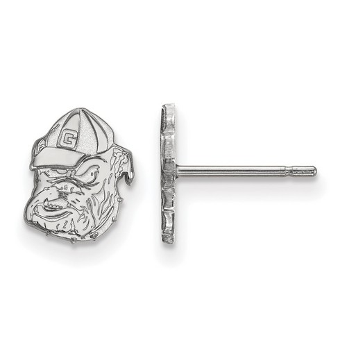 University of Georgia Bulldogs XS Post Earrings in Sterling Silver 0.95 gr
