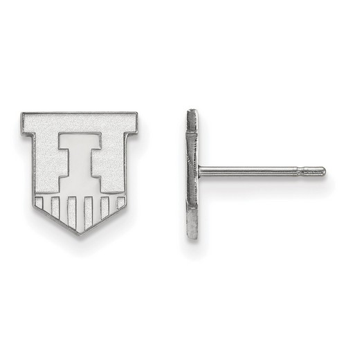University of Illinois Fighting Illini XS Post Earrings in Sterling Silver