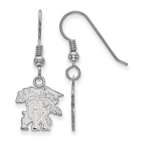 University of Kentucky Wildcats Small Dangle Earrings in Sterling Silver 1.89 gr