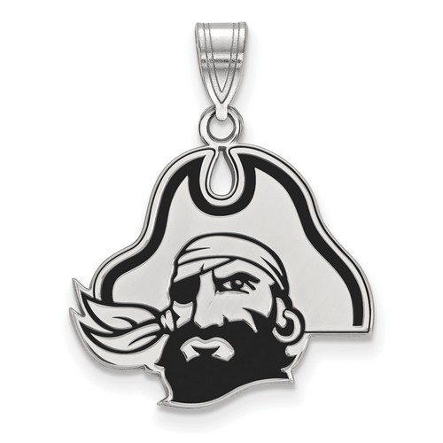 East Carolina University Pirates Large Pendant in Sterling Silver 2.94 gr