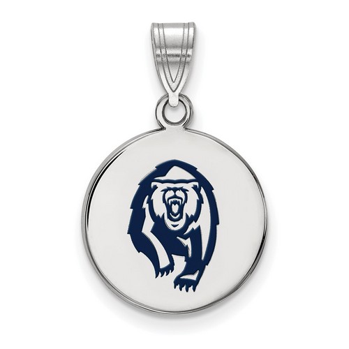 UC Berkeley California Golden Bears Medium Sterling Silver Disc Pendant 2.30 gr