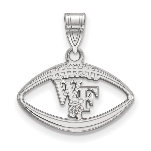 Wake Forest University Demon Deacons Sterling Silver Football Pendant 1.46 gr