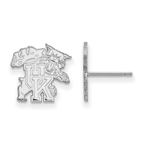 University of Kentucky Wildcats Small Post Earrings in Sterling Silver 1.67 gr