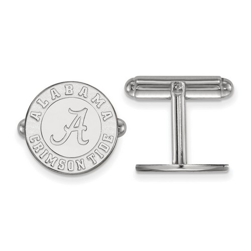 University of Alabama Crimson Tide Cuff Link in Sterling Silver 6.51 gr