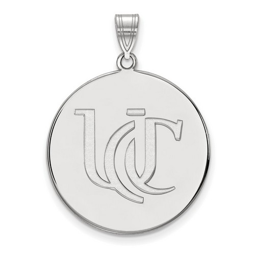 University of Cincinnati Bearcats XL Disc Pendant in Sterling Silver 5.82 gr