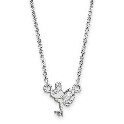 Virginia Tech Hokies Small Pendant Necklace in Sterling Silver 2.52 gr