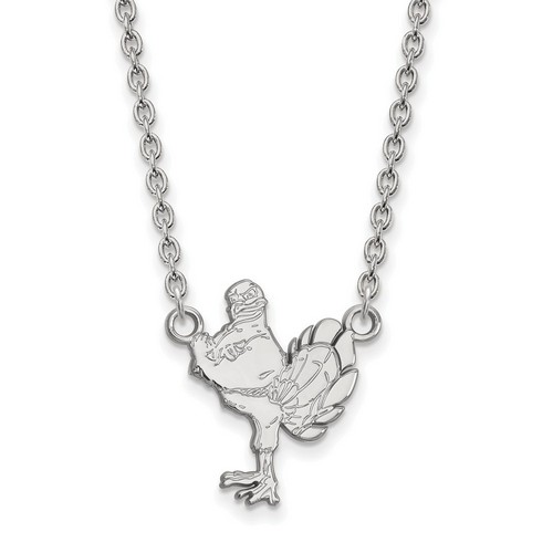 Virginia Tech Hokies Large Pendant Necklace in Sterling Silver 4.93 gr