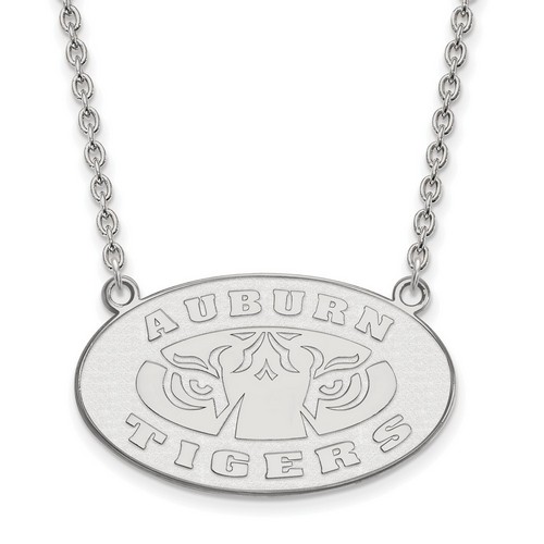Auburn University Tigers Large Pendant Necklace in Sterling Silver 8.22 gr