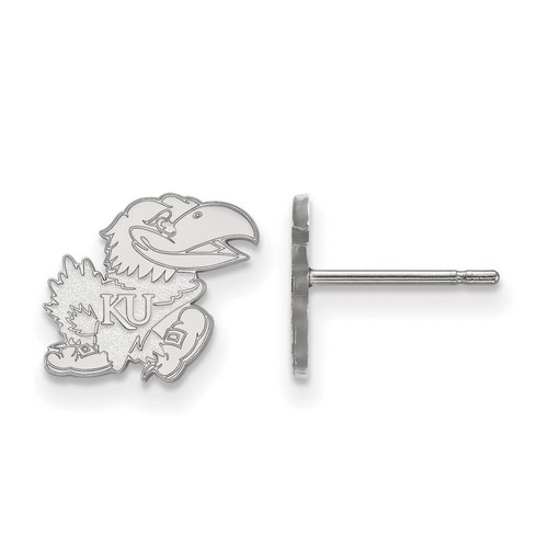 University of Kansas Jayhawks XS Sterling Silver Post Earrings 1.09 gr