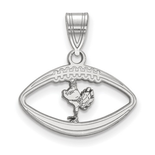 Virginia Tech Hokies Sterling Silver Football Pendant 1.39 gr