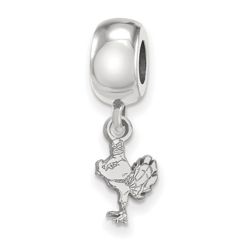 Virginia Tech Hokies XS Dangle Bead Charm in Sterling Silver 2.59 gr