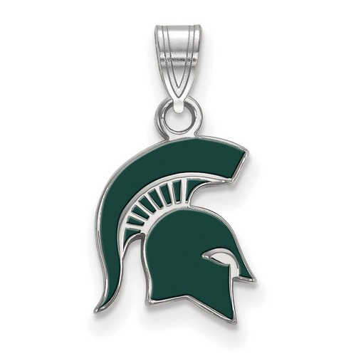 Michigan State University Spartans Small Pendant in Sterling Silver 0.98 gr