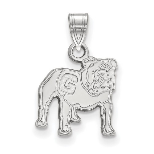 University of Georgia Bulldogs Small Pendant in Sterling Silver 1.20 gr