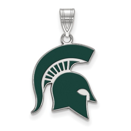 Michigan State University Spartans Large Pendant in Sterling Silver 2.05 gr