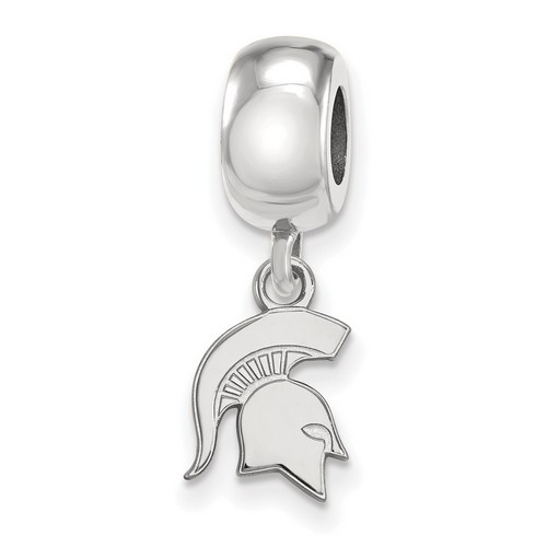 Michigan State University Spartans XS Sterling Silver Dangle Bead Charm 2.86 gr