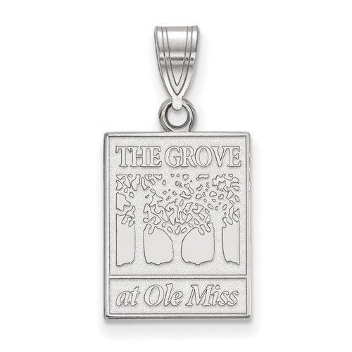 University of Mississippi Rebels Medium Pendant in Sterling Silver 2.17 gr