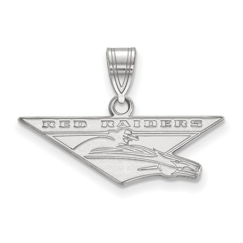 Texas Tech University Red Raiders Large Pendant in Sterling Silver 1.65 gr