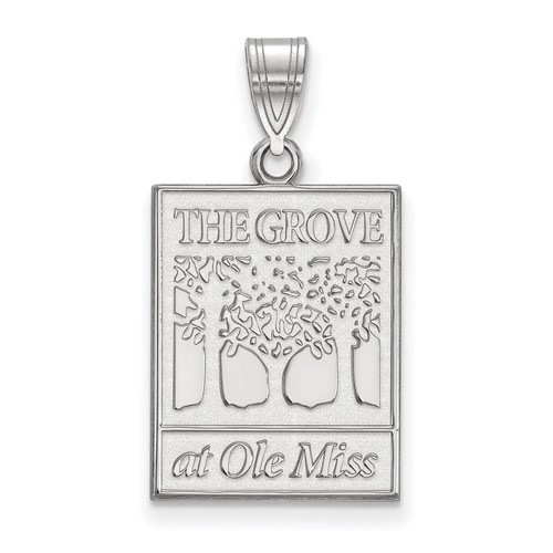 University of Mississippi Rebels Large Pendant in Sterling Silver 3.02 gr