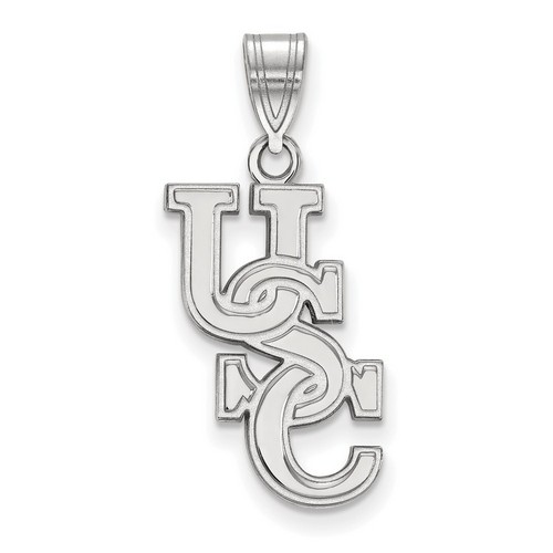 University of South Carolina Gamecocks Large Pendant in Sterling Silver 1.56 gr