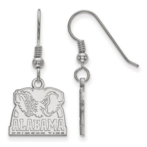 University of Alabama Crimson Tide Small Sterling Silver Dangle Earrings 2.75 gr