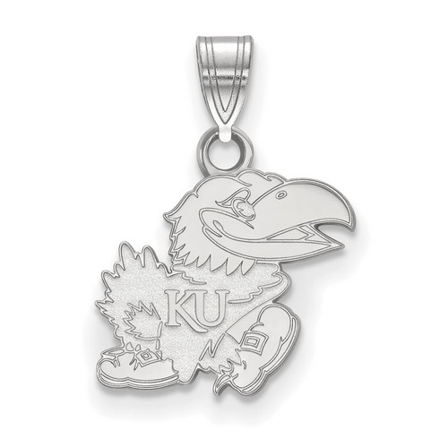 University of Kansas Jayhawks Small Pendant in Sterling Silver 1.31 gr