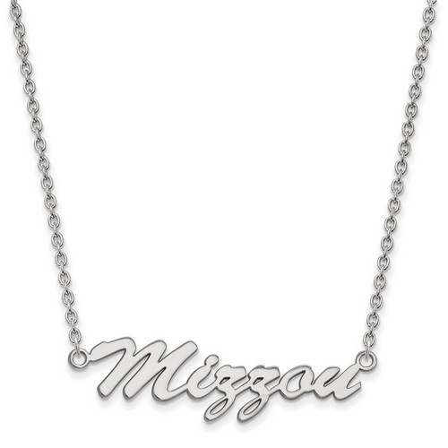 University of Missouri Tigers Medium Pendant Necklace in Sterling Silver 5.58 gr