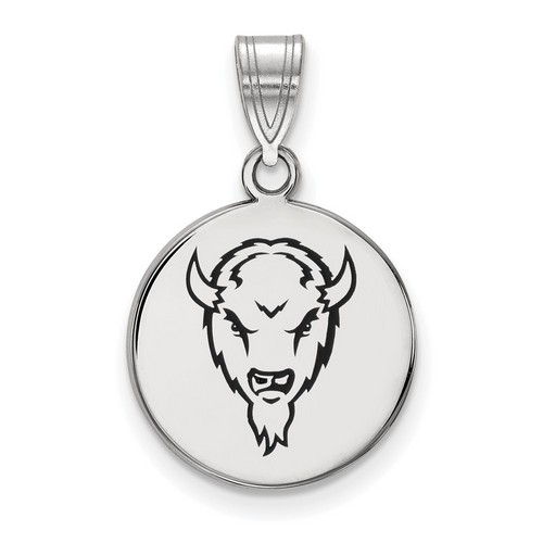 Marshall University Thundering Herd Medium Sterling Silver Disc Pendant 2.32 gr
