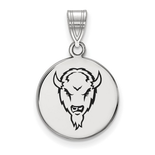 Marshall University Thundering Herd Medium Sterling Silver Disc Pendant 2.32 gr